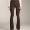 High Rise Warm Flare Trousers with Pockets High Rise Warm Flare Trousers with Pockets