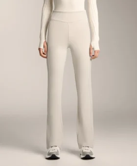 High Rise Warm Flare Trousers with Pockets High Rise Warm Flare Trousers with Pockets