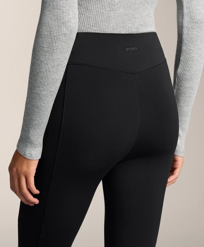 High Rise Warm Flare Trousers with Pockets High Rise Warm Flare Trousers with Pockets