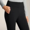 High Rise Warm Flare Trousers with Pockets High Rise Warm Flare Trousers with Pockets
