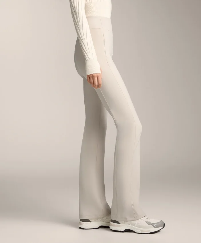 High Rise Warm Flare Trousers with Pockets High Rise Warm Flare Trousers with Pockets