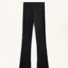 High Rise Warm Flare Trousers with Pockets High Rise Warm Flare Trousers with Pockets