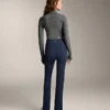 High Rise Warm Flare Trousers with Pockets High Rise Warm Flare Trousers with Pockets
