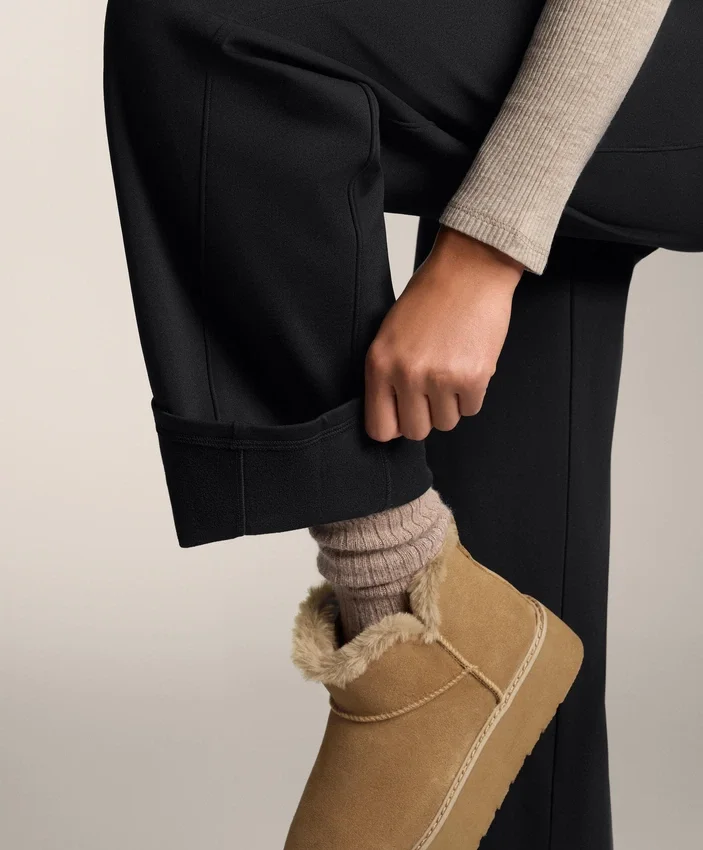 High-Rise Warm Straight-Leg Trousers High-Rise Warm Straight-Leg Trousers