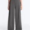 High Rise Wide-Leg Piqué Cotton Trousers High Rise Wide-Leg Piqué Cotton Trousers