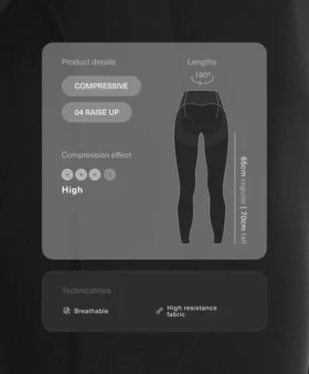 High-Waisted Compressive Raise up Ankle-Length Leggings