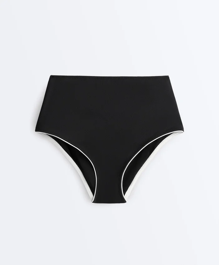 High-Waisted Piping Bikini Briefs High-Waisted Piping Bikini Briefs