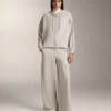 Hooded Jacket with Rib Details with Brushed Modal Hooded Jacket with Rib Details with Brushed Modal