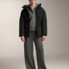 Hooded Jacket with Rib Details with Brushed Modal Hooded Jacket with Rib Details with Brushed Modal