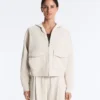 Hooded Piqué Cotton Jacket Hooded Piqué Cotton Jacket