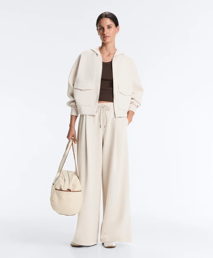 Hooded Piqué Cotton Jacket Hooded Piqué Cotton Jacket