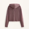 Hooded Rib-Knit Jacket