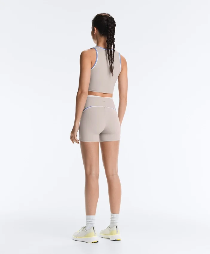 Hot Pants High-Rise Compressive 10Cm Contrast Hot Pants High-Rise Compressive 10Cm Contrast