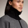 Houndstooth Print Knit Jacket Houndstooth Print Knit Jacket