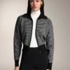 Houndstooth Print Knit Jacket Houndstooth Print Knit Jacket