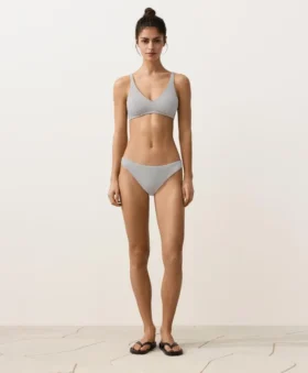 Jacquard Polka Dot Halter Bikini Top Jacquard Polka Dot Halter Bikini Top