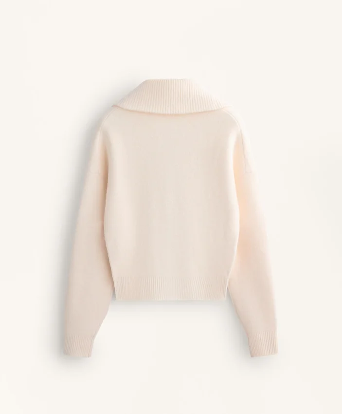 Knit Jacket with High Collar Knit Jacket with High Collar
