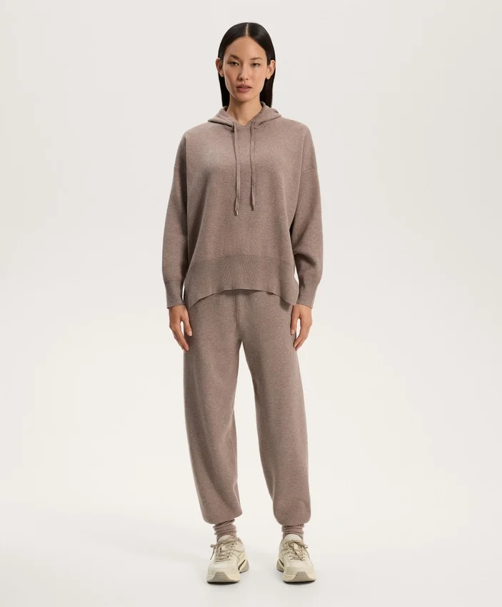 Long Knit Hooded Jumper Long Knit Hooded Jumper