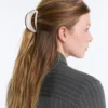 Large Hair Clip with Piping Large Hair Clip with Piping