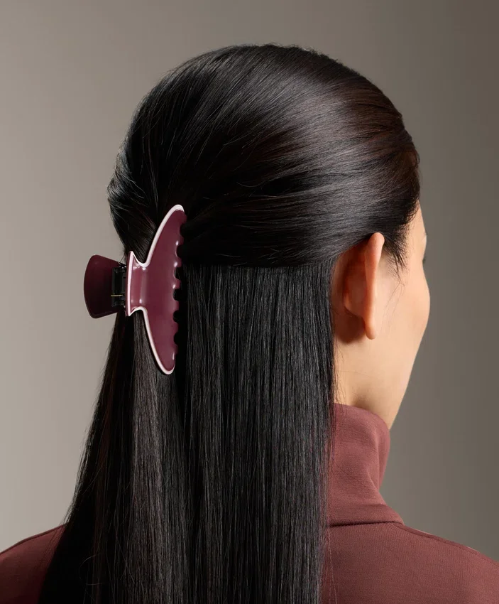 Large Hair Clip with Piping Large Hair Clip with Piping