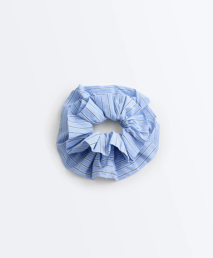 Large Mixed Stripe 100% Cotton Scrunchie Large Mixed Stripe 100% Cotton Scrunchie
