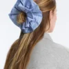 Large Mixed Stripe 100% Cotton Scrunchie Large Mixed Stripe 100% Cotton Scrunchie