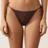 Leopard Print Medium-Coverage Tie Bikini Briefs Leopard Print Medium-Coverage Tie Bikini Briefs