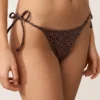 Leopard Print Medium-Coverage Tie Bikini Briefs Leopard Print Medium-Coverage Tie Bikini Briefs