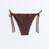 Leopard Print Medium-Coverage Tie Bikini Briefs Leopard Print Medium-Coverage Tie Bikini Briefs