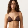 Leopard Print Triangle Bikini Top Leopard Print Triangle Bikini Top