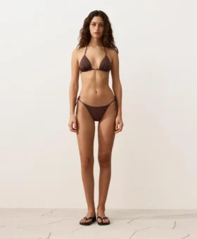 Leopard Print Medium-Coverage Tie Bikini Briefs