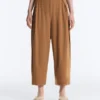 Light Touch High-Rise Long Barrel Trousers