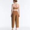 Light Touch High-Rise Long Barrel Trousers
