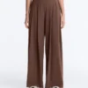 Light Touch Wide-Leg Trousers with Darts