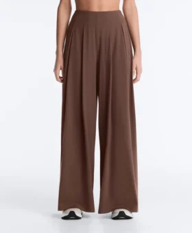 Light Touch Wide-Leg Trousers with Darts