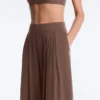 Light Touch Wide-Leg Trousers with Darts