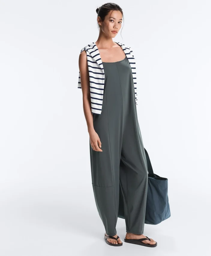 Light Touch Wide Long Jumpsuit Light Touch Wide Long Jumpsuit