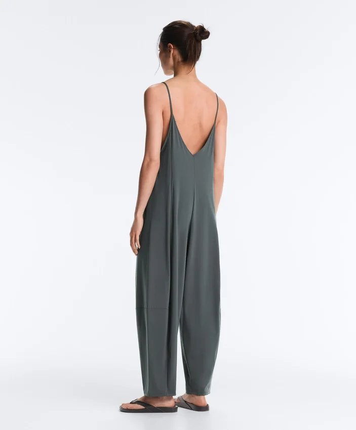 Light Touch Wide Long Jumpsuit Light Touch Wide Long Jumpsuit