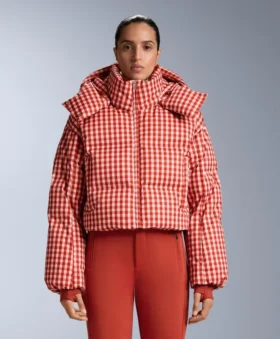 Lightweight 80% Down and 20% Minardi Piume Ski Water-Resistant Short Jacket