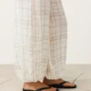 Linen and Lyocell Blend Bloomer Trousers Linen and Lyocell Blend Bloomer Trousers