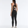 Long Compressive Halterneck Jumpsuit Long Compressive Halterneck Jumpsuit