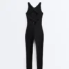 Long Compressive Halterneck Jumpsuit Long Compressive Halterneck Jumpsuit