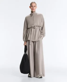 Long Corset Jacket with Soft-Touch Modal Belt