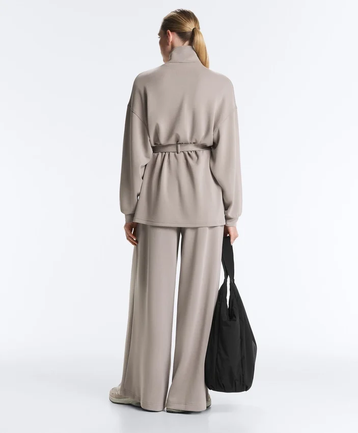 Long Corset Jacket with Soft-Touch Modal Belt Long Corset Jacket with Soft-Touch Modal Belt