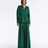 Long Cotton Piqué Belted Jacket Long Cotton Piqué Belted Jacket