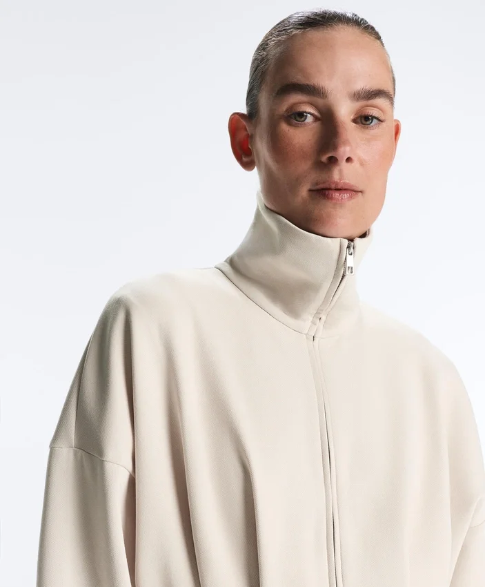 Long Cotton Piqué Belted Jacket Long Cotton Piqué Belted Jacket