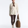 Long Cotton Piqué Belted Jacket Long Cotton Piqué Belted Jacket