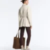 Long Cotton Piqué Belted Jacket Long Cotton Piqué Belted Jacket
