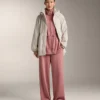 Long Jacket with Adjustable Waist and Striped Texture Long Jacket with Adjustable Waist and Striped Texture