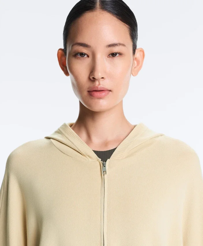 Long Knit Hooded Jacket Long Knit Hooded Jacket